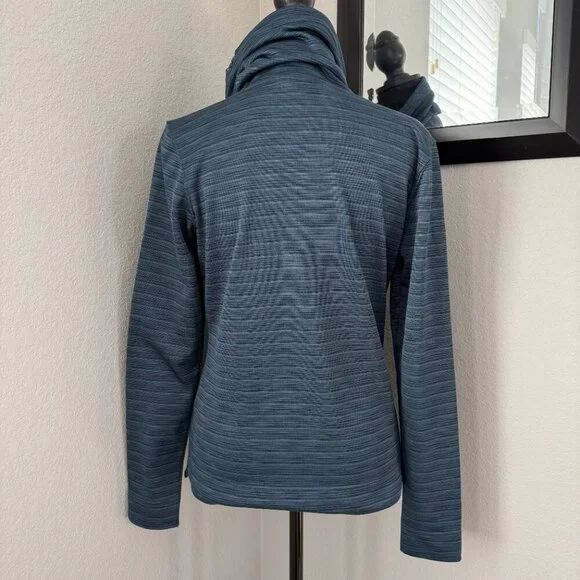 NORTH FACE Novelty Glacier Fleece Funnelneck Pullover Shirt Ink Blue Small - Picture 4 of 13